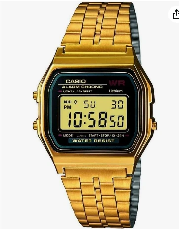 Casio A159WGEA-1EF gold-tone digital watch