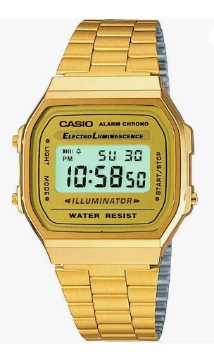 Casio A168WG-9 gold-tone digital watch
